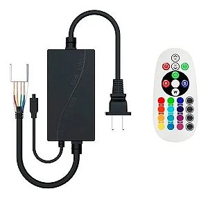 Kit Fonte Bivolt Para Fita Led Com Controle Remoto