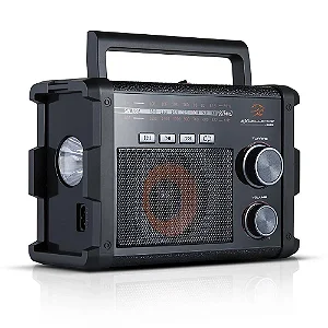 Rádio Portátil Am/fm/sw Retrô Recarregavel Excellence NKS/ Ac128