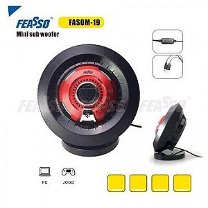 Caixa De Som Para PC e Notebook FASOM-19 Feasso