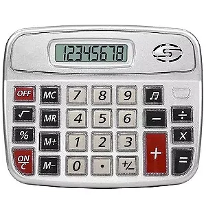 Calculadora Digital 8 Dígitos Grande-EC9835