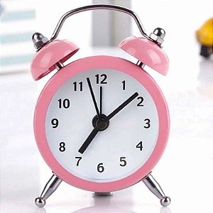 Mini Despertador Antigo Clock-Rosa