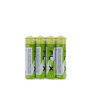 Pilha AAA Zinco com 4 unidades FLEX FX-3AZ