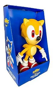 Boneco Super Sonic articulado amarelo 26 cm