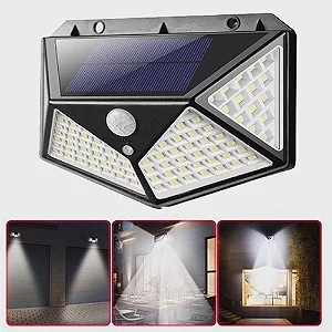 Arandela LED Carregador Solar Sensor de Movimento LUATEK -LKY-0100