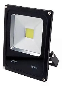 Refletor LED AAA Top Refletor LED 20W com luz branco-frio e carcaça preto 85V/265V