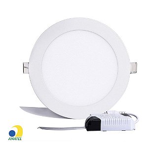 Plafon Led de Embutir Slim Redondo Bronzeart -12W 6500K-MBD-12W-Y