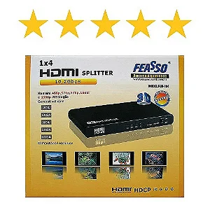 Spliter Feh-104 Hdmi 4 Portas