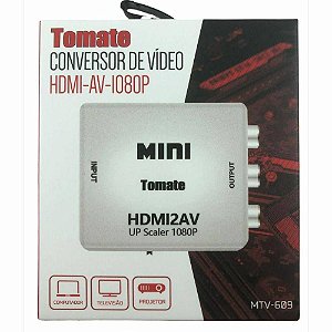 Conversor HDMI x AV RCA 1080p Tomate MTV-609