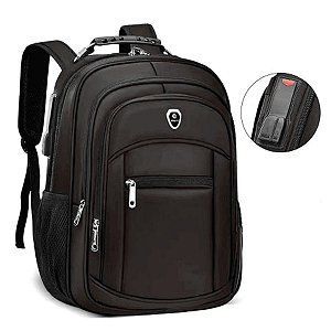 Mochila Savanna Reforçada Para Notebook Impermeável Poliuretano-Marron