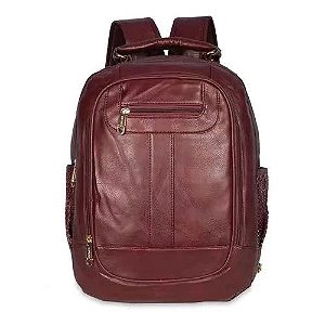 Mochila Sintético Cabe Caderno Notebook Escolar -BORDÔ