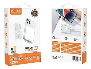 Power Bank Magnético Carregamento Rápido Kaidi KD-995 5000mah