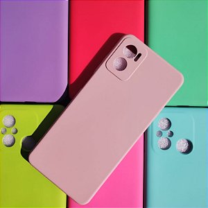 Capa de Silicone para Motorola E22 - Rosa Nude