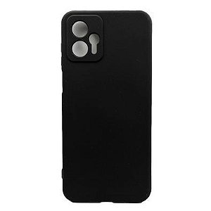 Capa de Silicone para Motorola G23- Preta