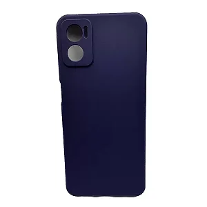 Capa de Silicone para Motorola E32 - Azul Marinho