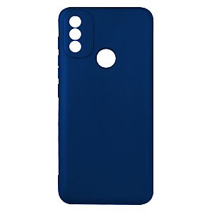 Capa de Silicone para Motorola E20 - Azul Indico