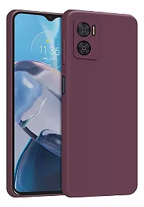 Capa de Silicone para Motorola E22 - Roxo