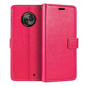 Capa Carteira Motorola X4 - Rosa Pink