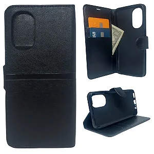 Capa Carteira para Motorola G52 - Preto