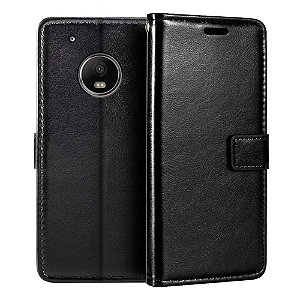 Capa Carteira Motorola G5  - Preto CPC-MTG5-PT