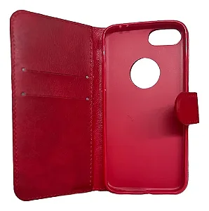Capa Carteira Motorola E6 Play - Vermelho