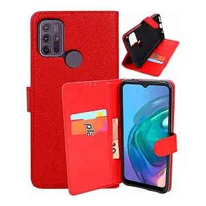 Capa Carteira para Motorola E30/E40 - Vermelho