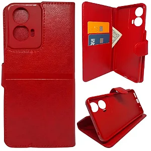 Capa Carteira Motorola Moto G05 Vermelha CPC-MTG05-VR