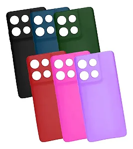 Capa De Silicone Aveludada Para Motorola G67 G77 G87