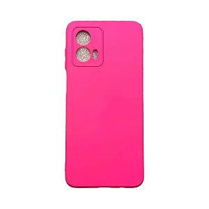 Capa de Silicone para Motorola G53 - Rosa Pink