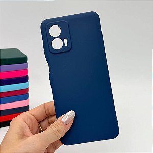 Capa de Silicone para Motorola G53 - Azul Marinho
