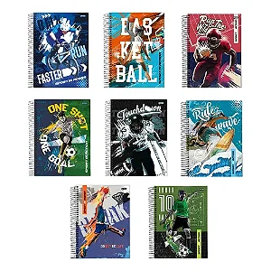 Caderno Sport Jandaia 80 Folhas 200mm x 275mm