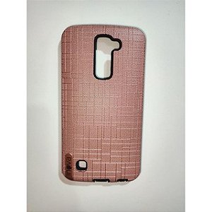 Capa Anti-Queda para LG K10 - Estampa de Mandala com Glitter