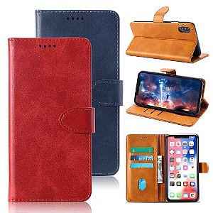 Capa Carteira para Redmi Note 7 - Vermelho