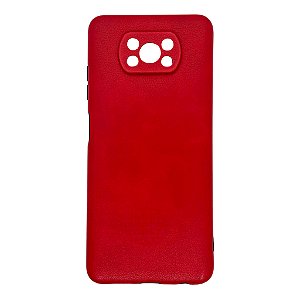 Capa de Silicone para Poco X3 - Vermelho Hibisco
