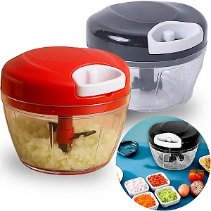 Processador Triturador Manual De Alimentos 3 Laminas 500ml SRQ-021