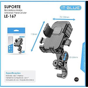 Suporte De Celula Para Bicicleta e Moto IT.BLEU LE-167