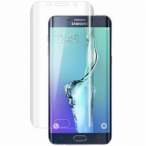 Película de Gel Silicone Flexível Cobre Toda a Tela Samsung s6 Edge-Transparente