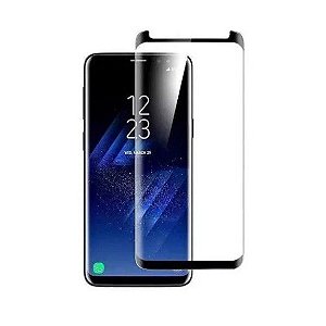 Película 3D de Vidro Temperado Bordas Pretas Samsung S8 Plus / S9 Plus -Preto