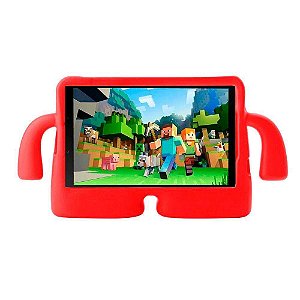 Capa Tablet Infantil Emborrachada Tablet Samsung Galaxy A7 T500 T505 10.4 Polegadas  -Vermelho CPTB-SMA7-VM