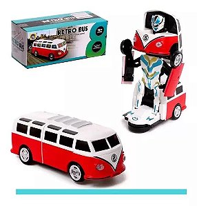 Kombi Transforormrs WM477002 Brinquedo Som Luz Movimento Transformrs