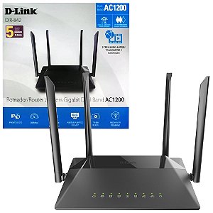 Roteador Dual-Band Wireless - AC1200 Gigabit D-Link DIR-842