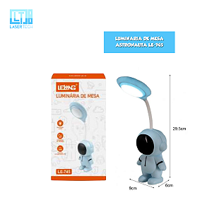 Mini Luminária de Mesa Astronauta Lelong  LE-745