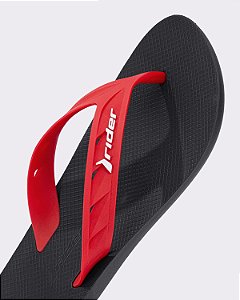 Chinelo Rider Street Infantil 11579-Preto-Vermelho
