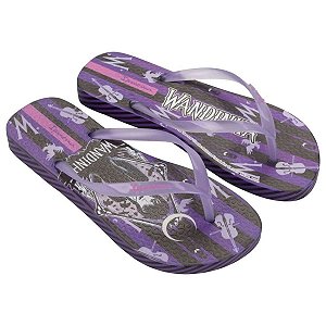 Chinelo Infantil Ipanema Wandinha 27178-Preto-Roxo