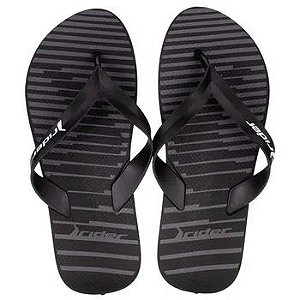 Chinelo Rider Feel Urban Dedo 12318-Cinza-Preto