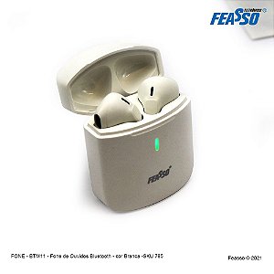 FoneFone  Bluetooth Esportivo Feasso One Fone-BTM11 Sem Fio Branco