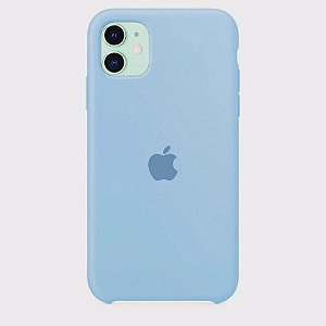 Capa de Silicone para Iphone 11 - Azul Bebe