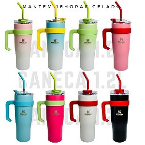 Copo Térmico Quencher  Canudo 1250 ML - 42OZ