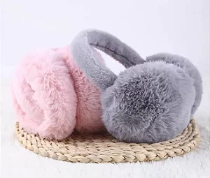 Protetor Aquecedor De Orelha Pelúcia Inverno Moda Rosa