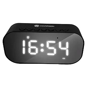 Rádio Relógio 3W RMS Hoopson CLOCK-01 Micro SD/BT/ AUX/RÁDIO FM