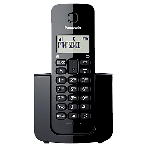 Telefone Sem Fio Panasonic  Com Identificador de Chamadas -  KX-TGB110LBB